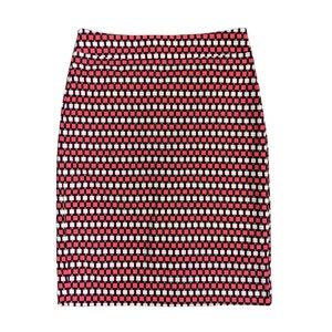 Ann Taylor Pencil Skirt Women’s Size:00P Lined Back Zip Kick Pleat Geometric